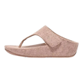 FitFlop Shuv E01 FR7-137 Women Toe-Post Sandals Beige Adjustable Felt Comfort