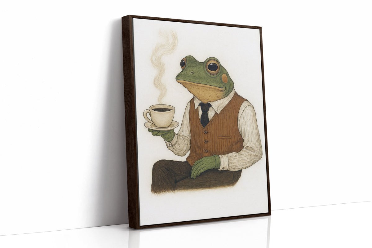 WONDERWALL ‘L’Atelier Fun Collection’ Gentleman Frog – Caffeinated & Classy