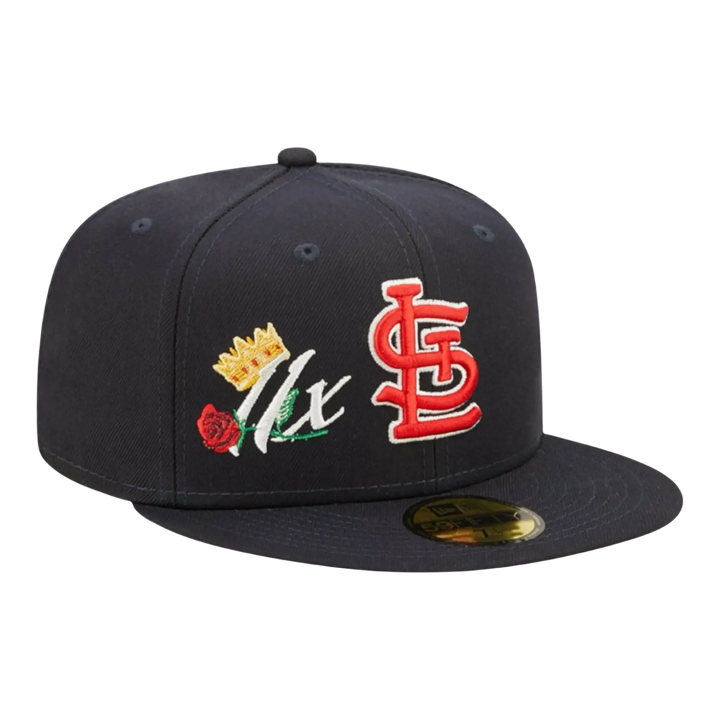 New Era St. Louis Cardinals Crown Champs WS Men Fitted Hat Navy