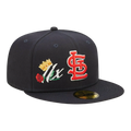 New Era St. Louis Cardinals Crown Champs WS Men Fitted Hat Navy