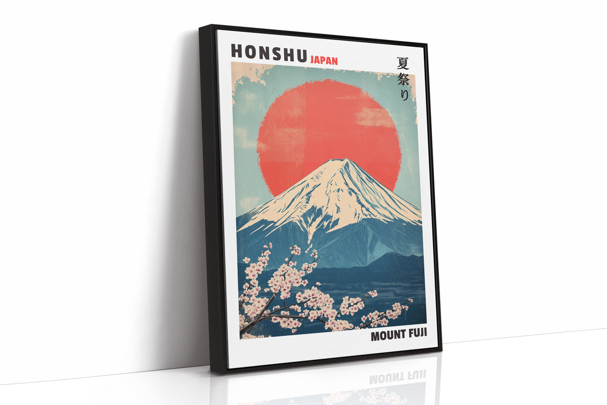 WONDERWALL ‘L’Atelier Fun Collection’ Vintage Mount Fuji – Rising Sun & Cherry Blossoms