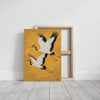 WONDERWALL ‘L’Atelier Fun Collection’ Japanese Red-Crowned Cranes – Elegant Minimalist Wall Art