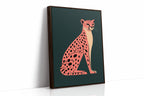 WONDERWALL 'L’Atelier Fun Collection' Pop Art Cheetah in Coral