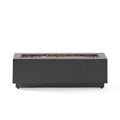 WONDERWALL 'Une Collection' Modern Dark Grey Outdoor Iron Propane Fire Pit with 50,000 BTU - Dark Grey