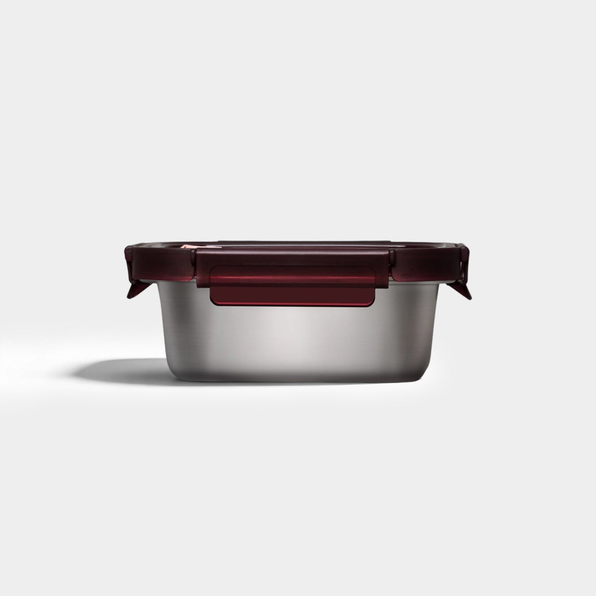 Genicook Square Stainless Steel Food Container with Glass Lid