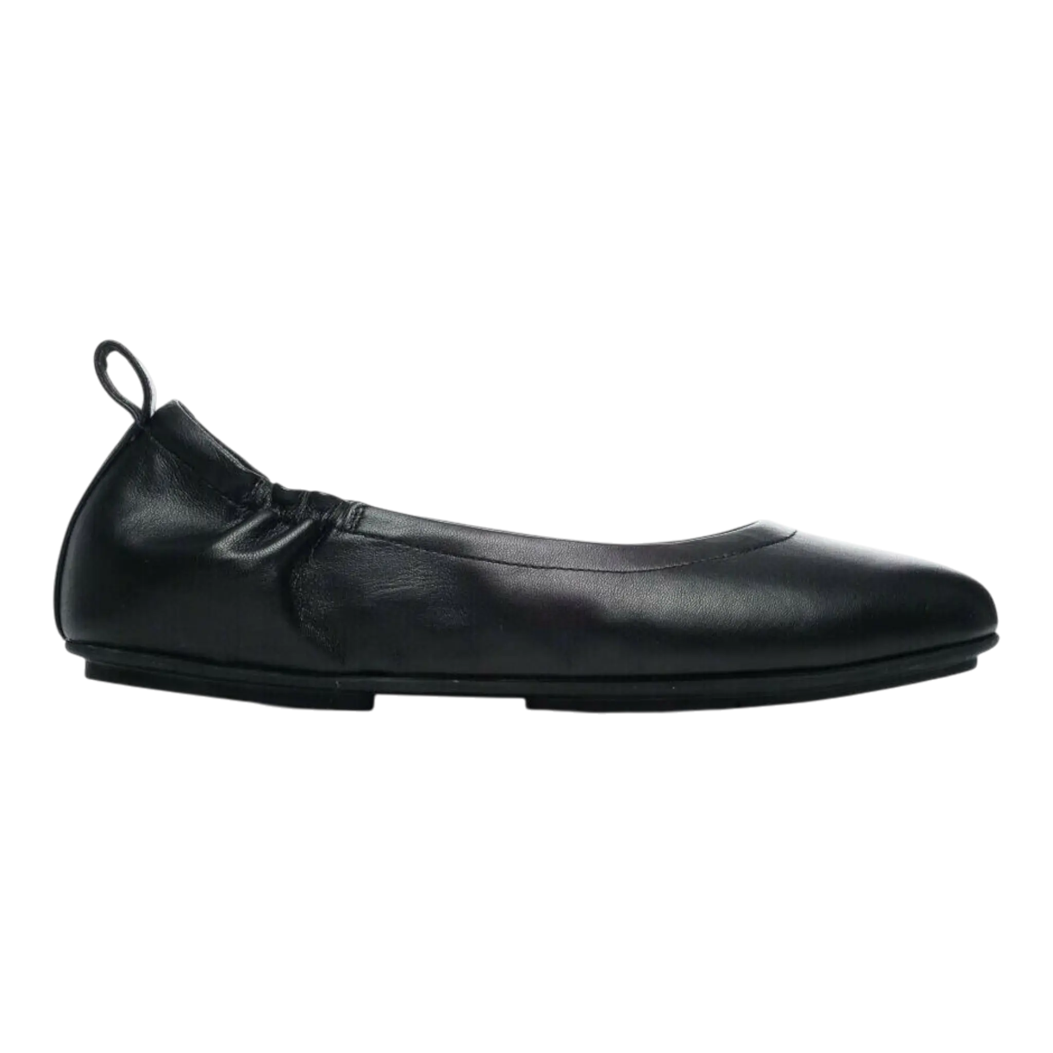 FitFlop Allegro Women Ballerinas Pumps Black Leather Slip-On Shoes