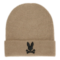 Psycho Bunny Allen Merino Wool Knit Cuff Beanie Wet Sand