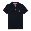 Psycho Bunny Dylan Gradient Kids Polo Shirt Navy