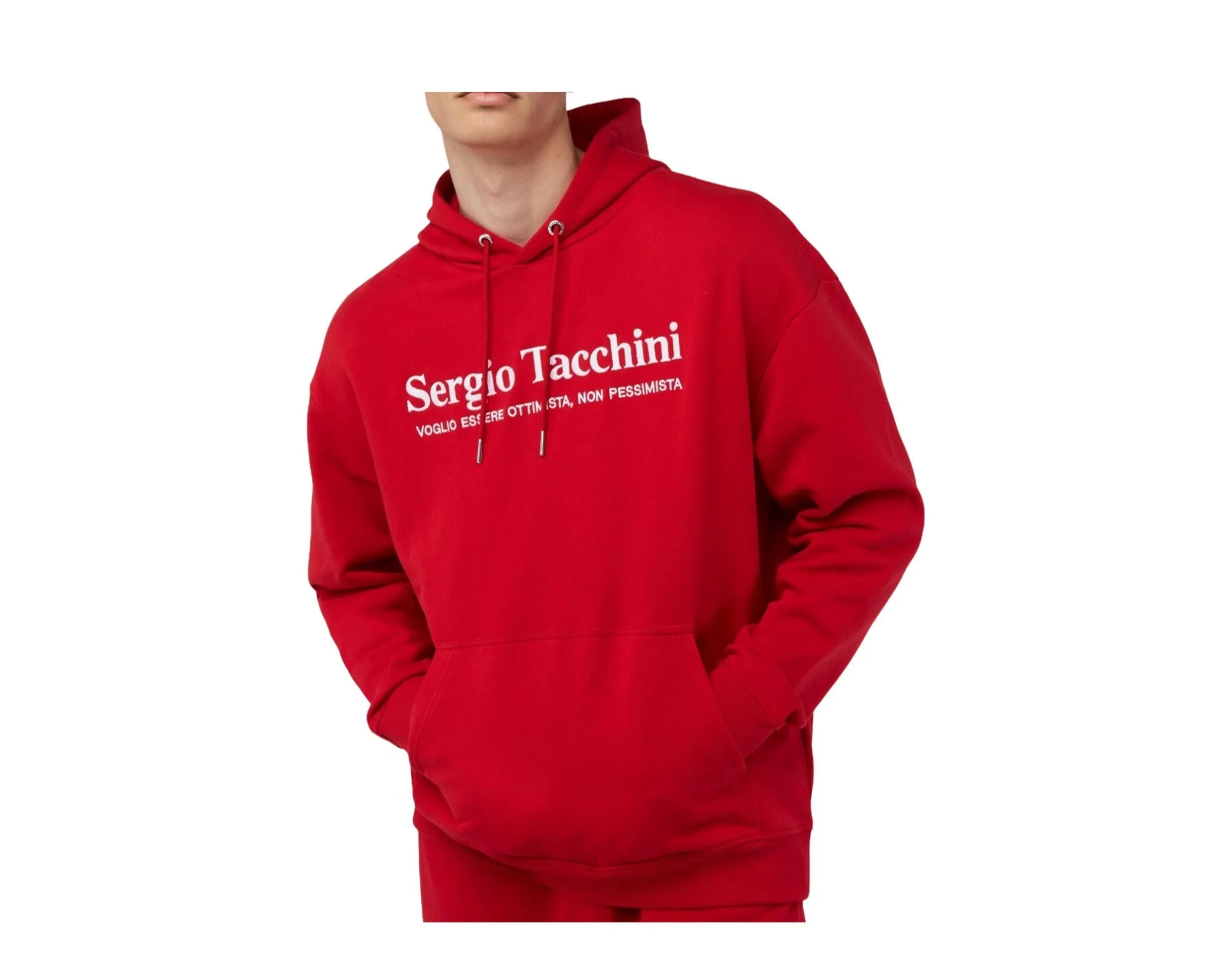 Sergio Tacchini Ottimista Men Hoodie Tango Red