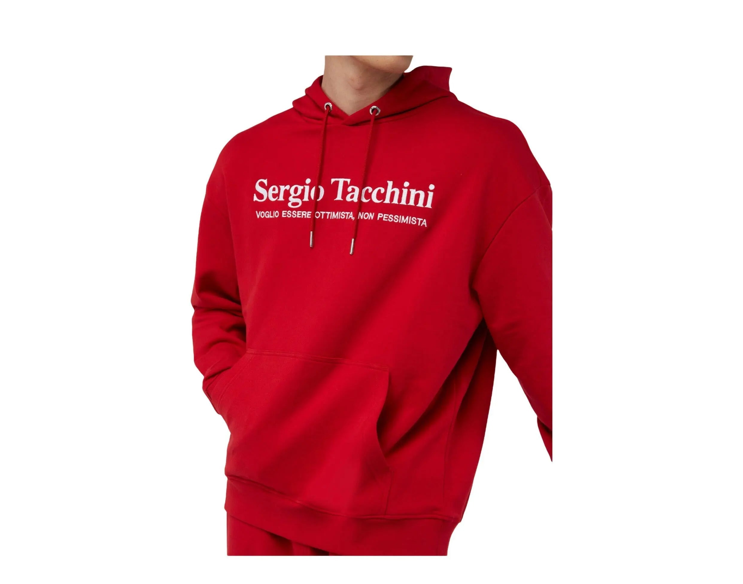 Sergio Tacchini Ottimista Men Hoodie Tango Red