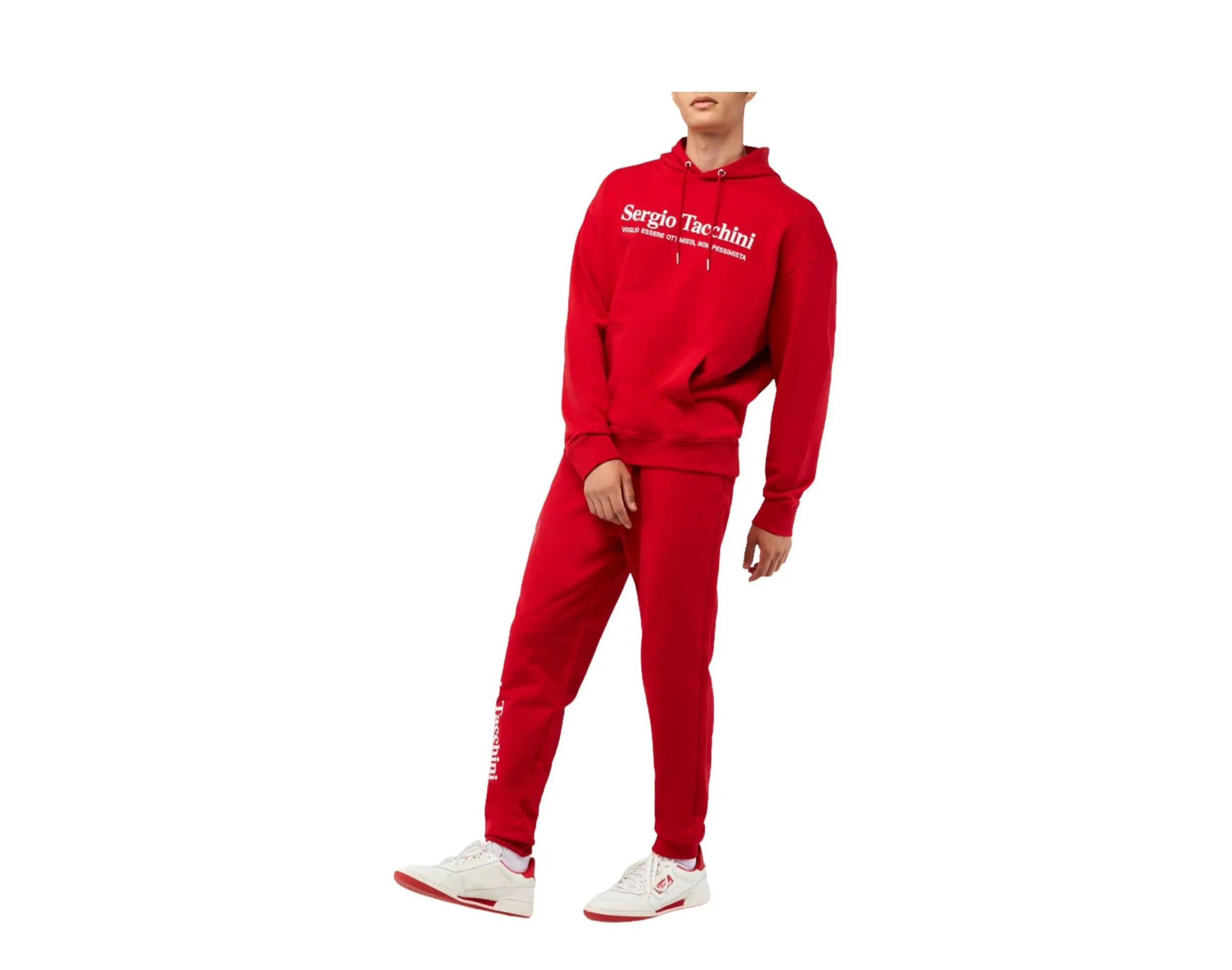 Sergio Tacchini Ottimista Men Hoodie Tango Red