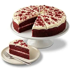 Andy Anand Red Velvet Cheesecake, 9 - Inch, 2 lb – Traditional Recipe, California Cream Cheese, Birthday, Valentine's & Anniversary Gift Box