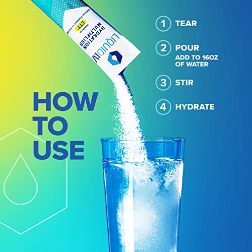 Liquid I.V. Hydration Multiplier - Lemon Lime - Powder Packets | Electrolyte Drink Mix | Easy Open Single - Serving | Non - GMO | 16 Stick