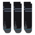 Stance Run Light 3-Pack Men Crew Socks Black