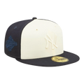 New Era New York Yankees Tonal 2-Tone Men Fitted Hat Navy