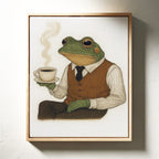 WONDERWALL ‘L’Atelier Fun Collection’ Gentleman Frog – Caffeinated & Classy