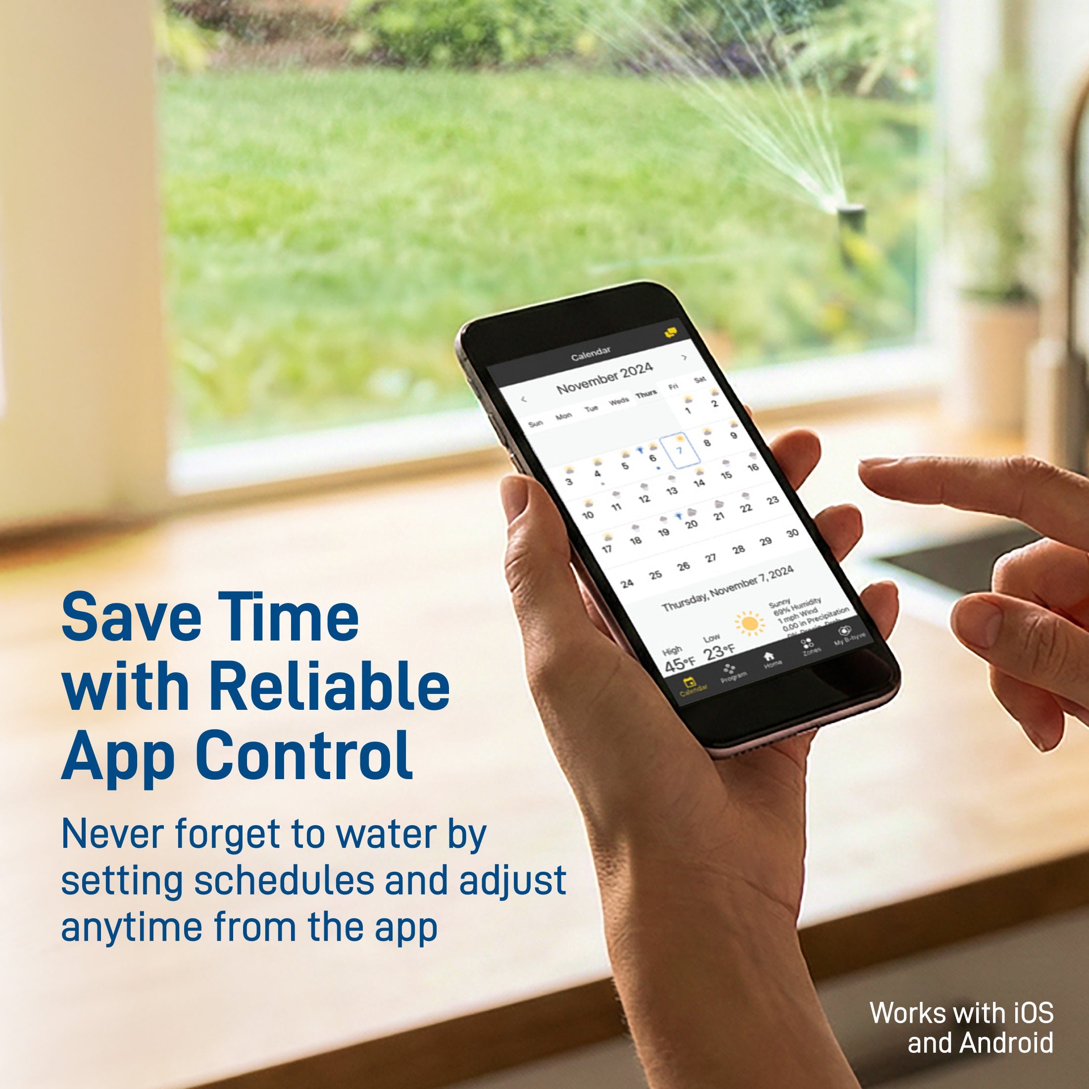 B - hyve Smart 6 - Zone Indoor/Outdoor Sprinkler Controller Wi - Fi & Bluetooth | 57946