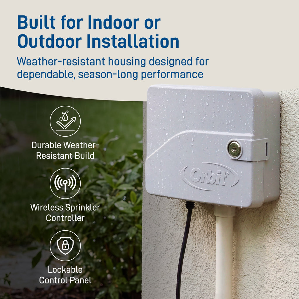 B - hyve Smart 6 - Zone Indoor/Outdoor Sprinkler Controller Wi - Fi & Bluetooth | 57946