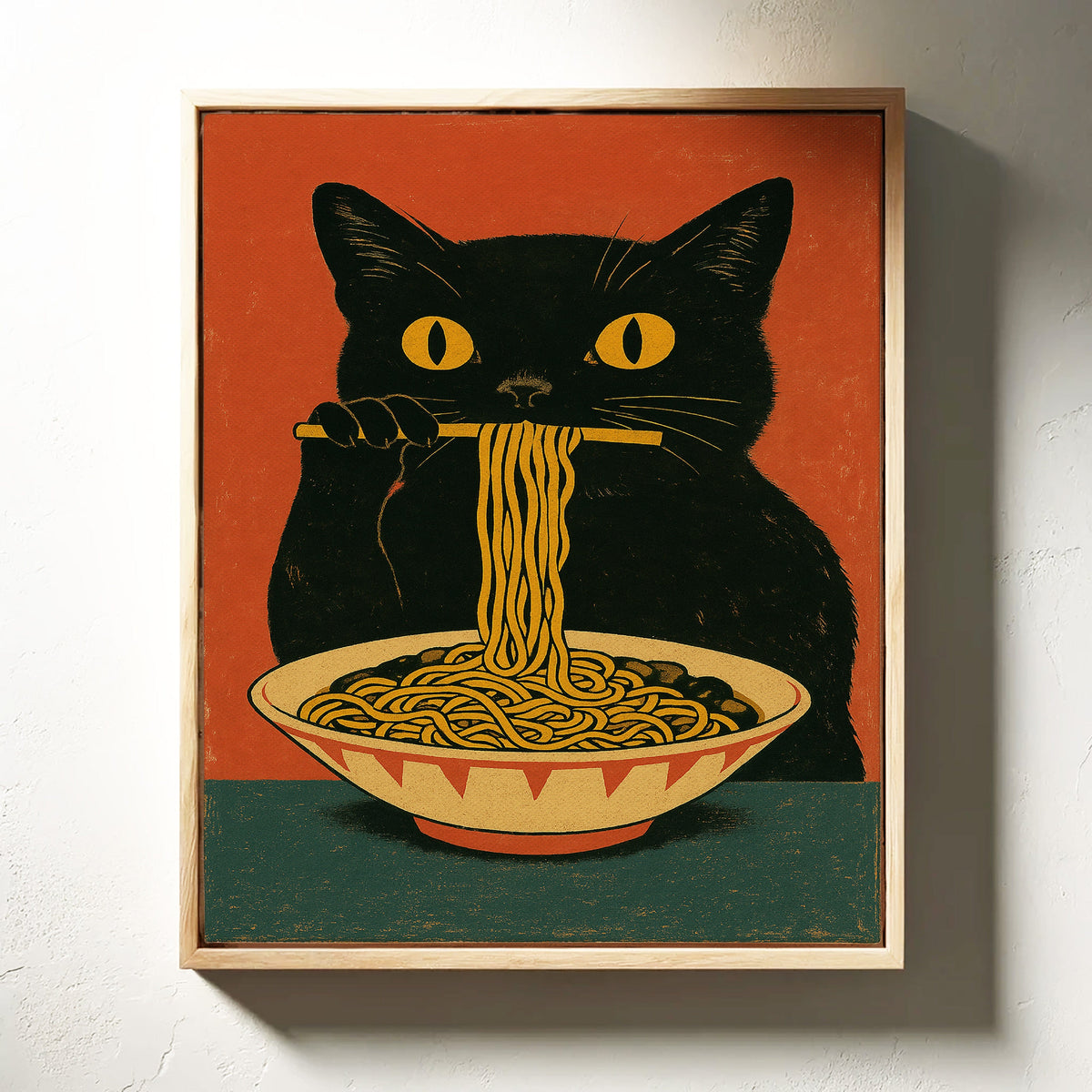 WONDERWALL 'L’Atelier Fun Collection' Ramen Raider – Midnight Noodles, Feline Style