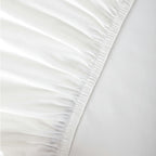 Organic Cotton White Duvet Cover & Fitted Sheet Set
