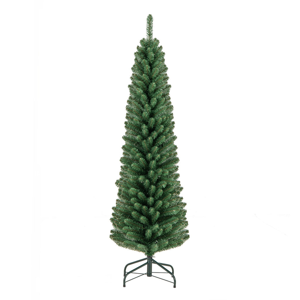 WONDERWALL ‘Noël DuBois’ Unlit Pencil Artificial Christmas Tree with Memory-Wire Branches — Multiple Sizes
