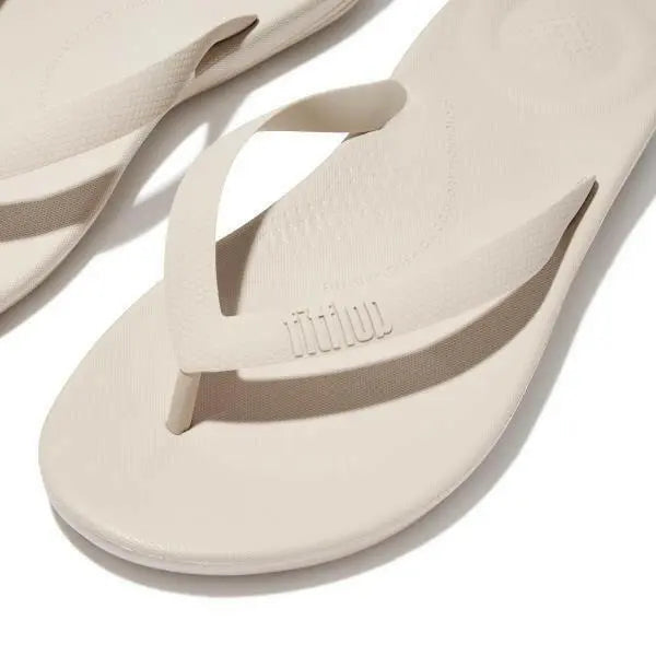 FitFlop Iqushion Men Flip Flops Stone Beige Ergonomic
