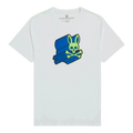 Psycho Bunny Asher Logo Men T‑Shirt White