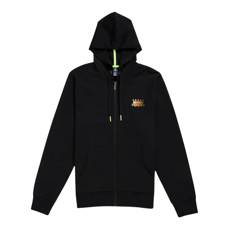 Psycho Bunny Cortlandt Full Zip Men Hoodie Black