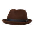 Goorin Bros Charlestowne Wool Fedora Hat Brown