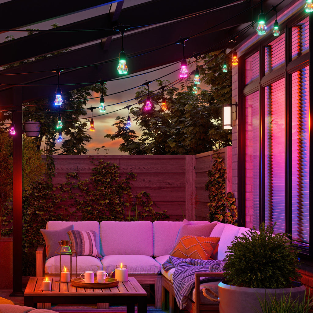 Matter Smart Multicolor Outdoor String Lights Smarter Kit 98ft (30m)