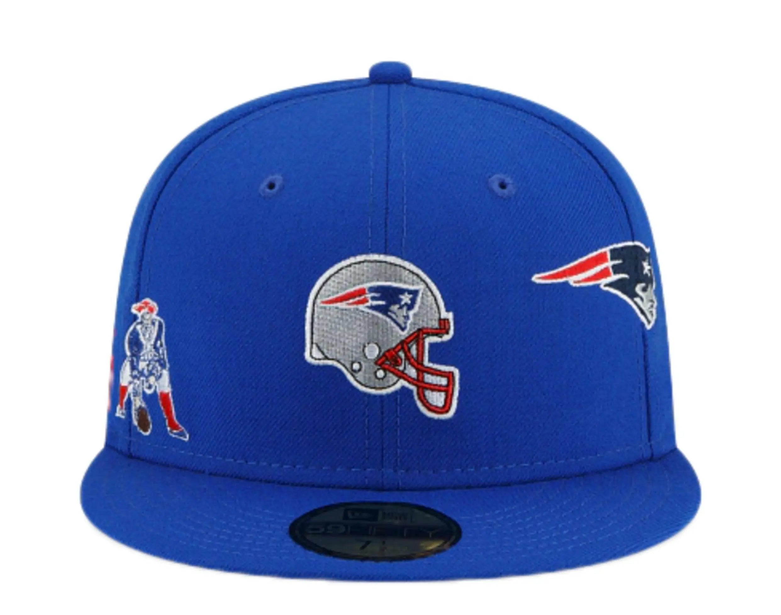 New Era x Just Don 59Fifty Men New England Patriots Fitted Hat Royal Blue