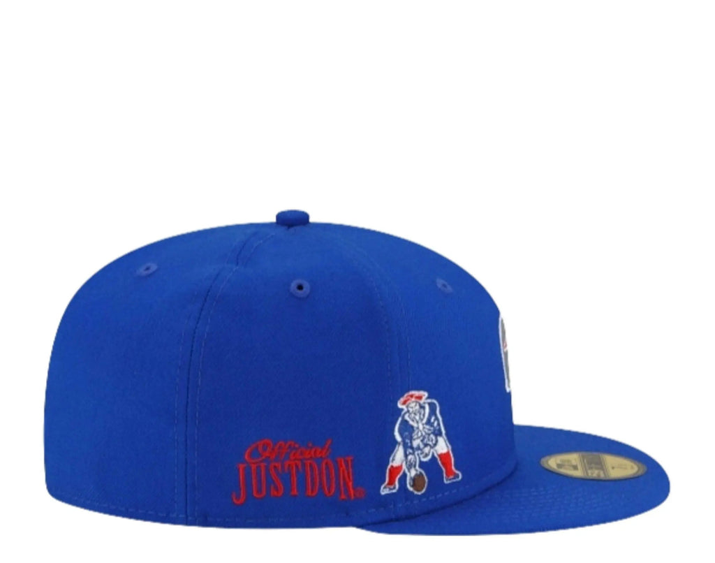 New Era x Just Don 59Fifty Men New England Patriots Fitted Hat Royal Blue
