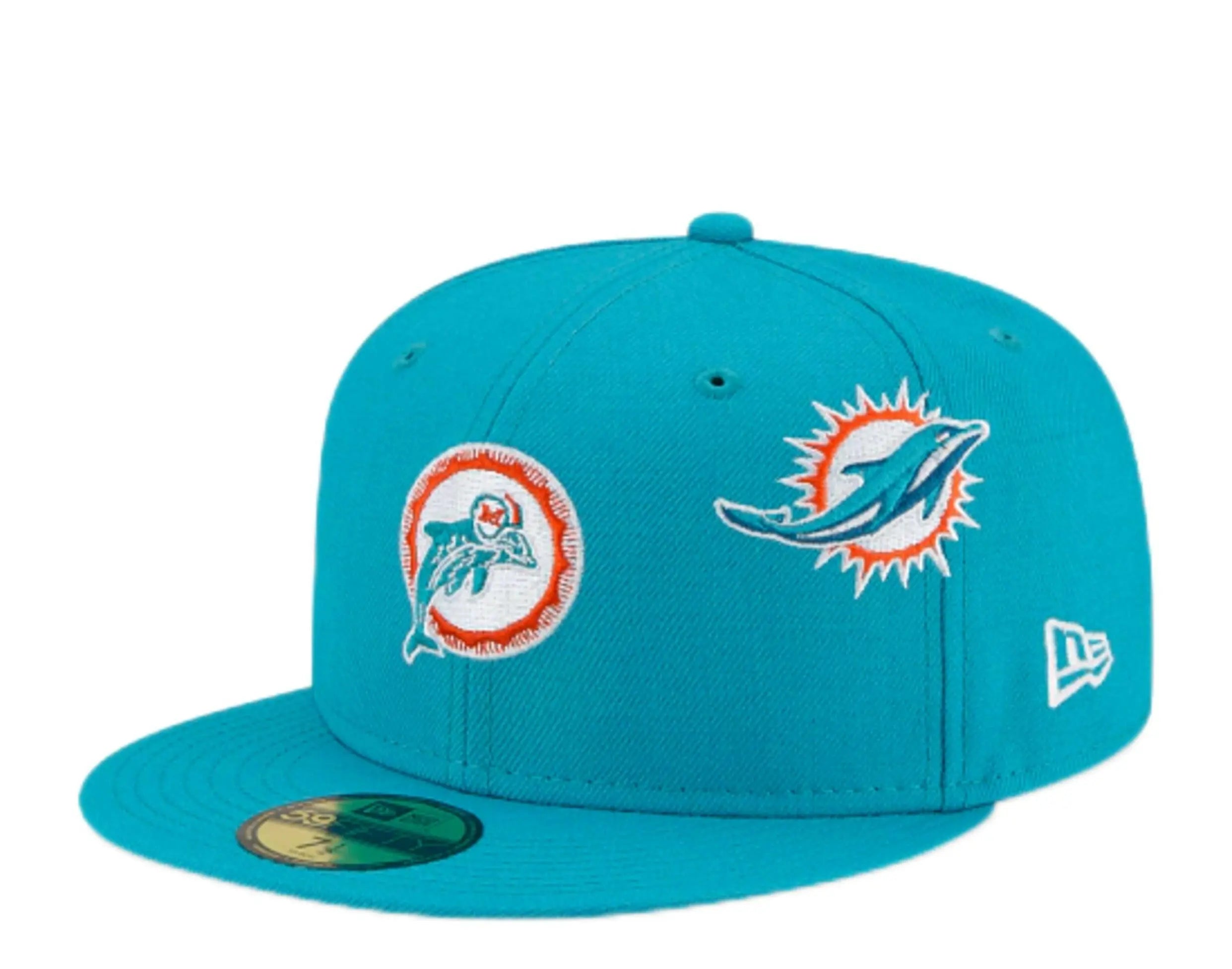 New Era x Just Don 59Fifty Men Miami Dolphins Fitted Hat Aqua