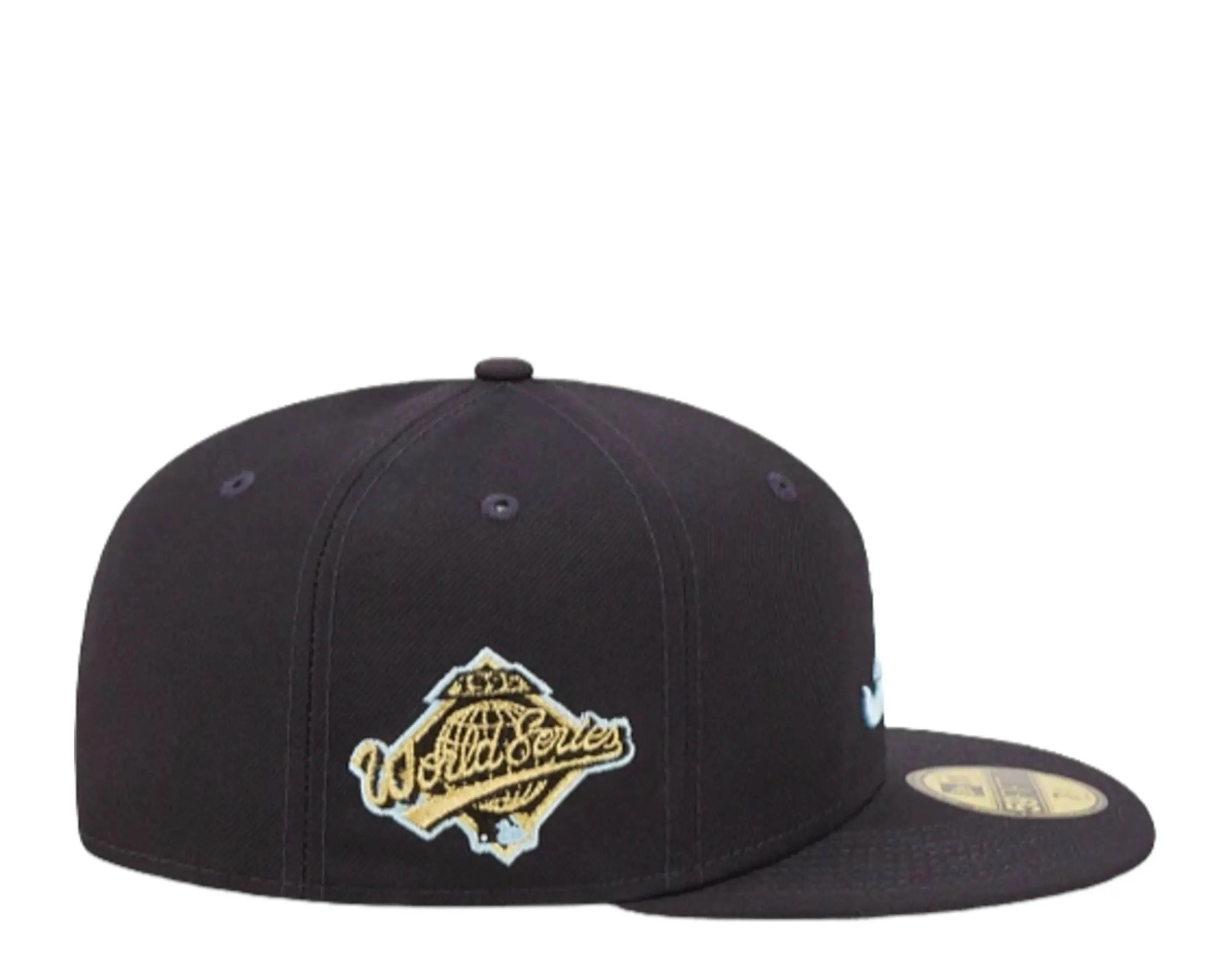 New Era Cloud Under 59Fifty Atlanta Braves Men Fitted Hat Navy