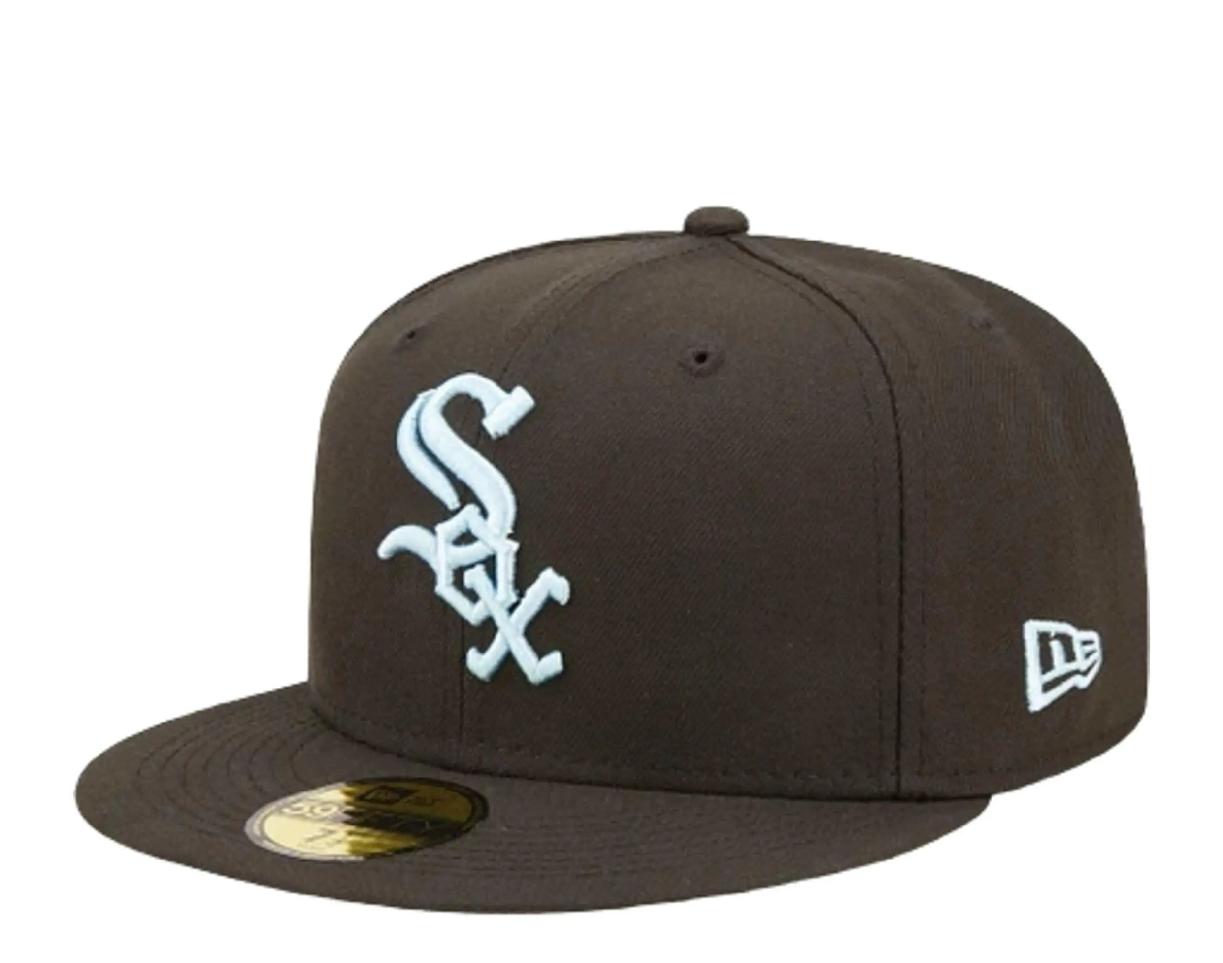 New Era Cloud Under 59Fifty Chicago White Sox Men Fitted Hat Black