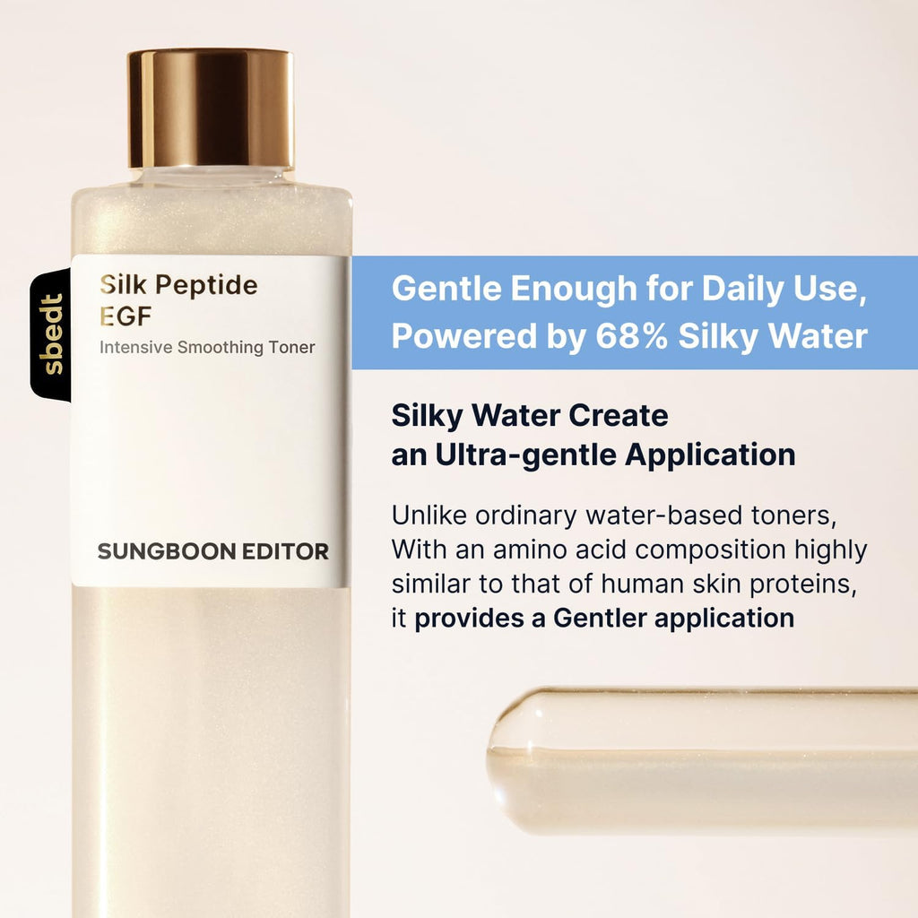 SUNGBOON EDITOR Silk Peptide EGF Intensive Smoothing Toner