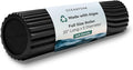 Soft Tidal Roller (Black) - Low Density Foam Roller for Physical Therapy, Back Pain, Excercise & Stretching - Wave Textured - Yoga, Athletics, & Wellness - Full Size, 20" x 5"