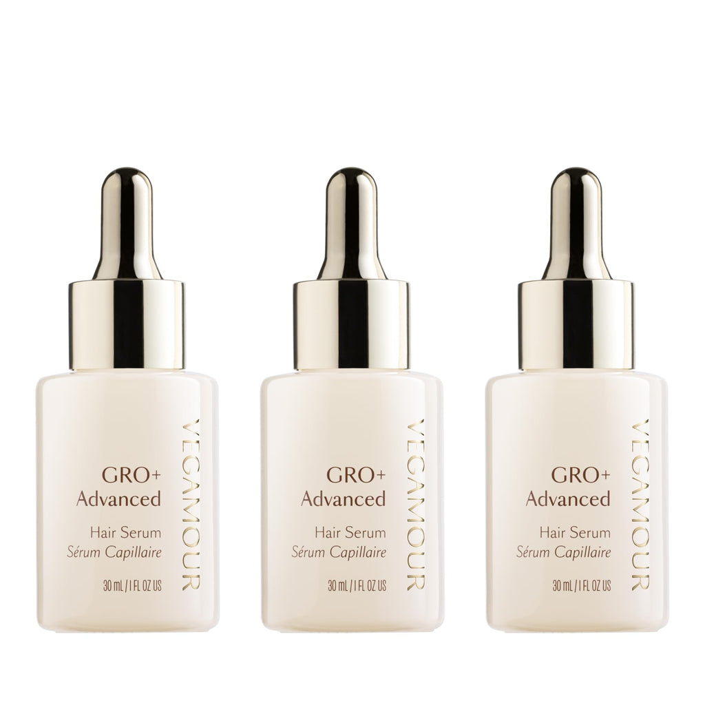 VEGAMOUR GRO+ Advanced Hair Serum | Improves Hair Density, Reduces Shedding and Promotes a Balanced Scalp | For Severe Signs of Thinning | Formulated Without Fragrance, Vegan, Cruelty-Free