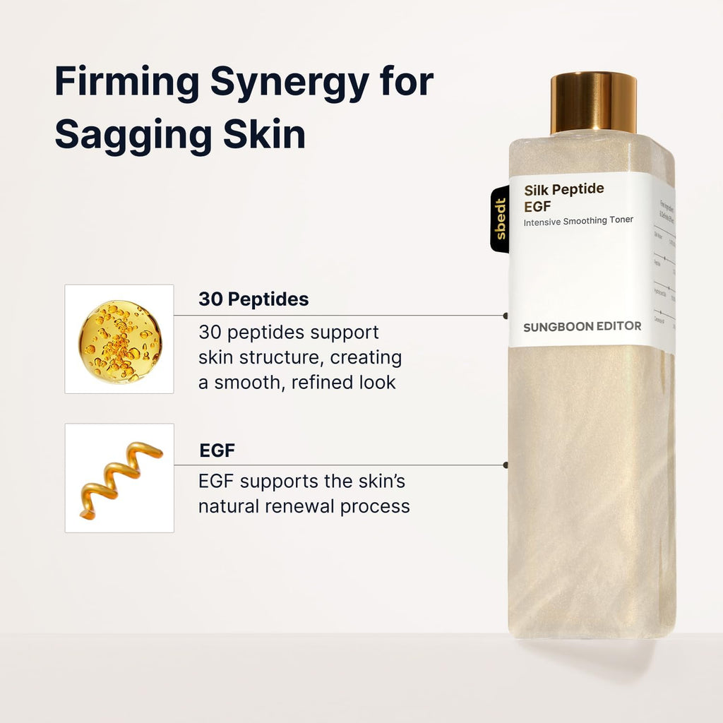 SUNGBOON EDITOR Silk Peptide EGF Intensive Smoothing Toner
