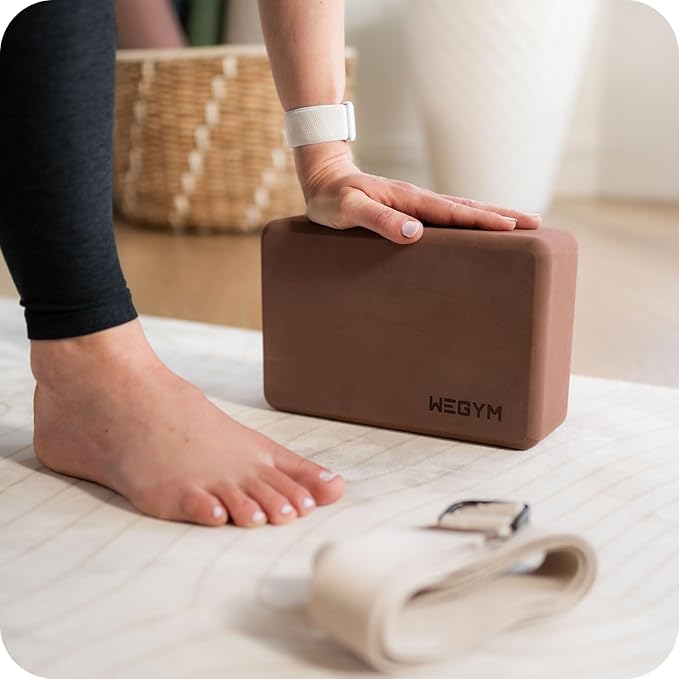 Yoga blocks with Anti - Slip, Comfortable Grip, Sturdy Sides for Secure Workouts at Home, for Yoga, and Pilate Training