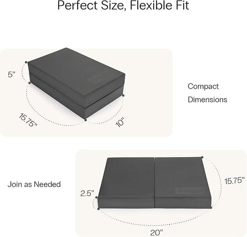 2 - in - 1 Non - Slip Balance Pad - High - Density Foam Cushion, Supportive Exercise Mat & Knee Pad for Core Training, Yoga, Pilates, Physical Therapy, Stability Training, Stretching, and Rehab