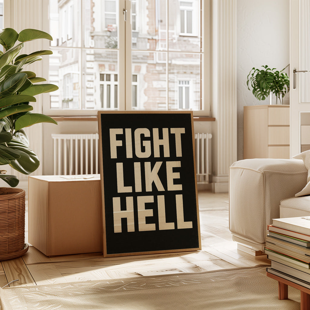 WONDERWALL ‘L’Atelier Fun Collection’ Fight Like Hell Gritty Bold Poster