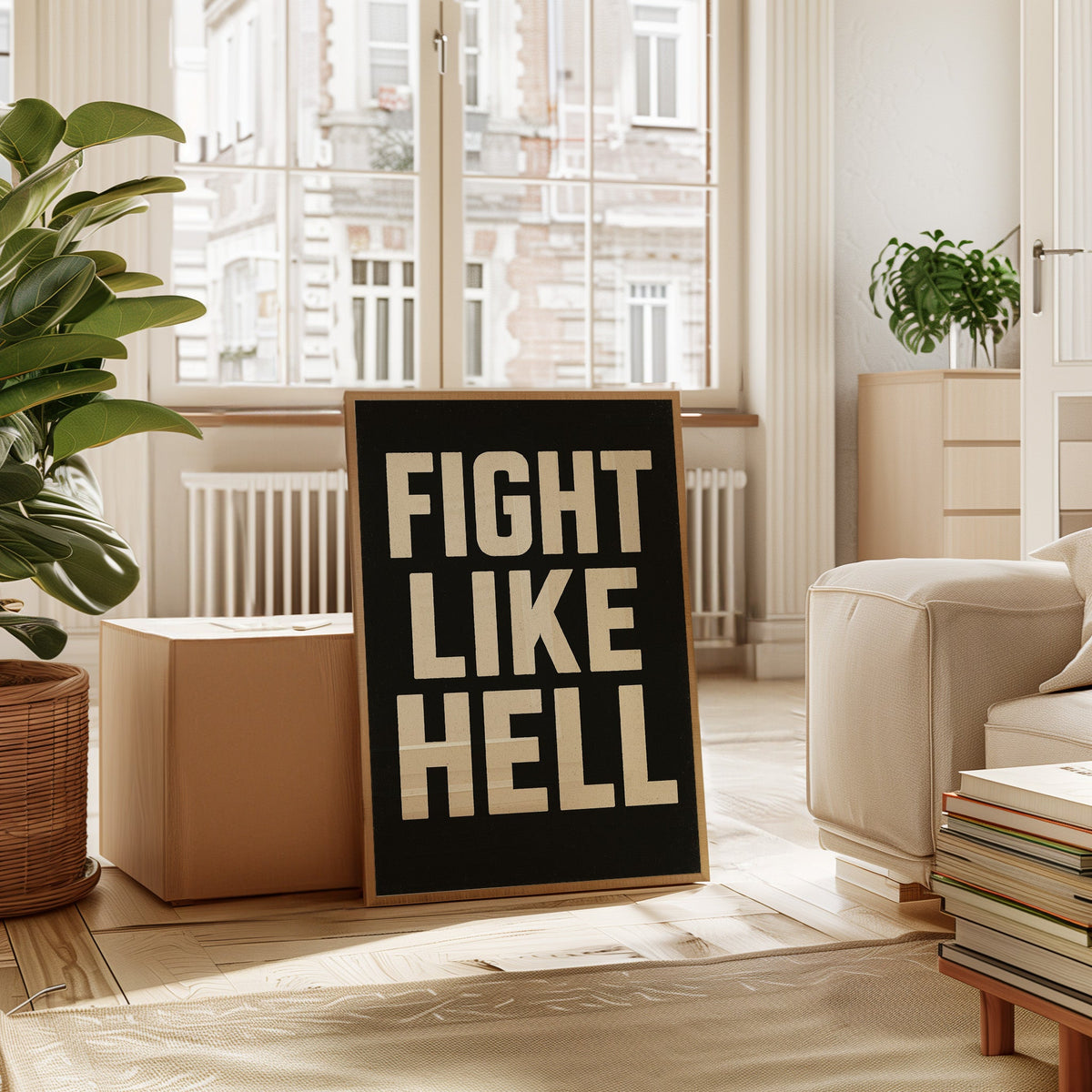 WONDERWALL ‘L’Atelier Fun Collection’ Fight Like Hell Gritty Bold Poster