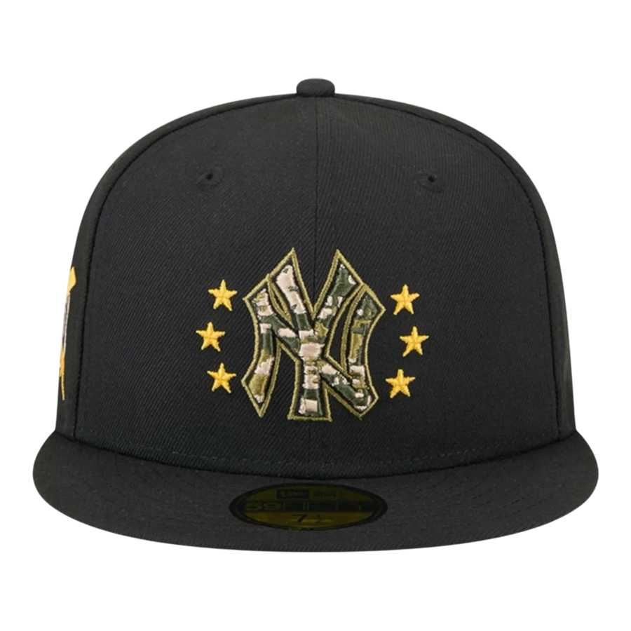 New Era 59Fifty MLB New York Yankees Armed Forces Day 2024 Fitted Hat Black
