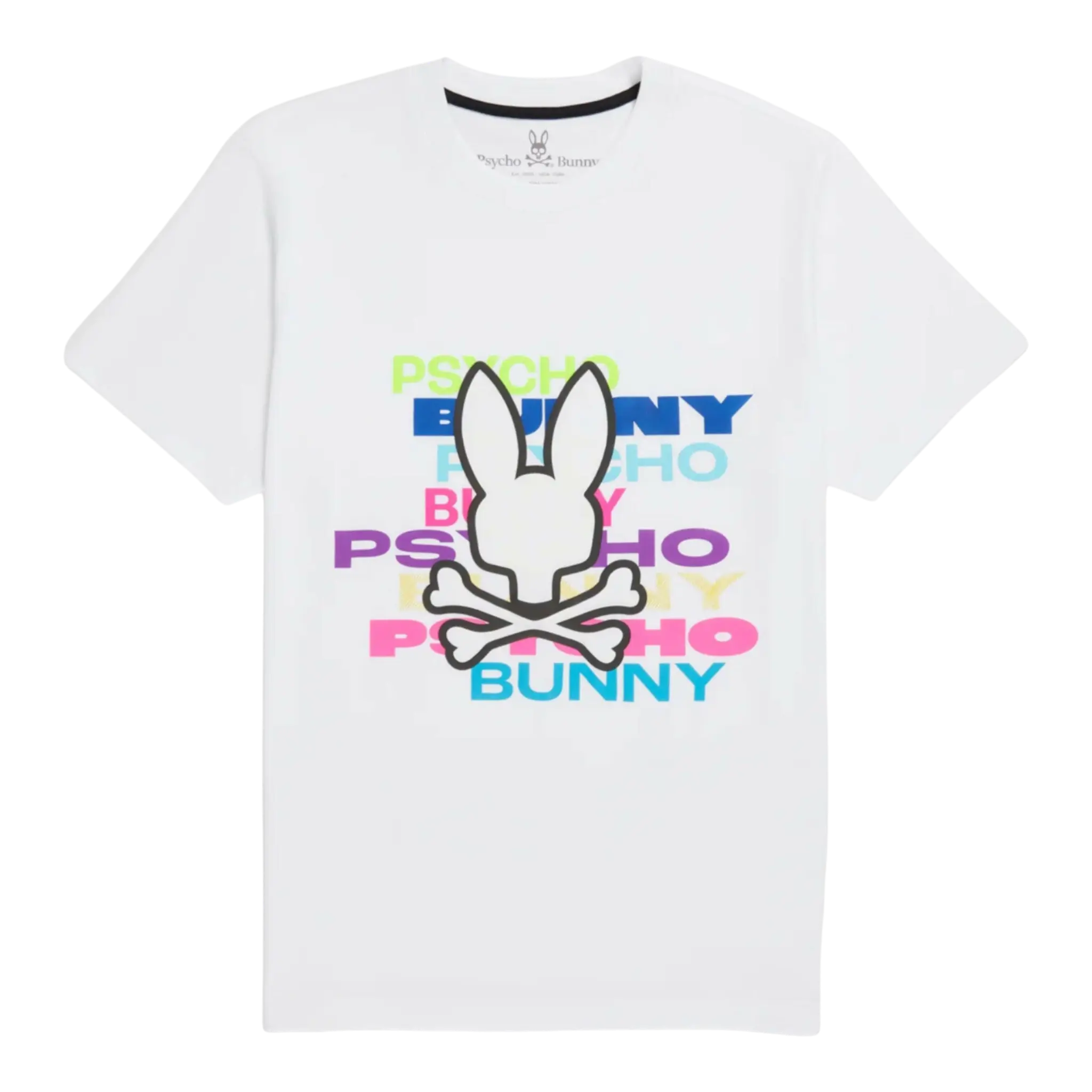 Psycho Bunny Tyrian Graphic Men T-Shirt White