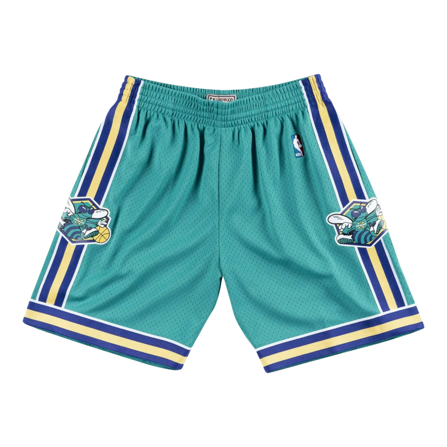 Mitchell & Ness NBA Swingman New Orleans Hornets Road 2005-06 Men Shorts Teal/Yellow