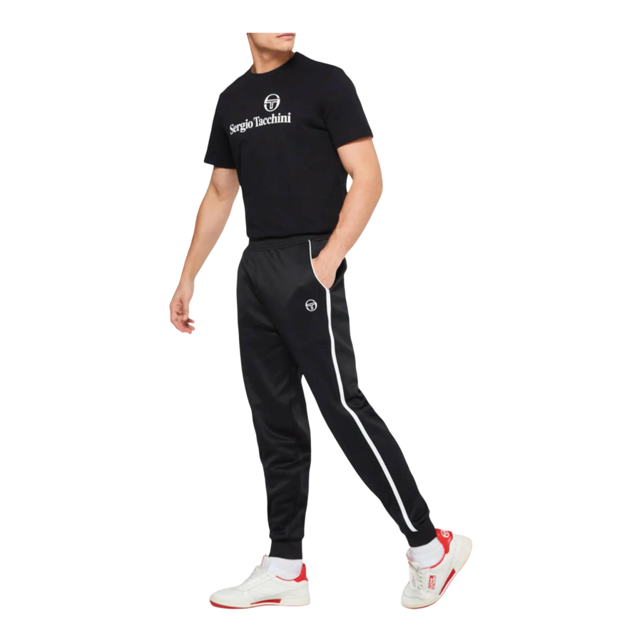 Sergio Tacchini Geo Men Track Pants Anthracite Black