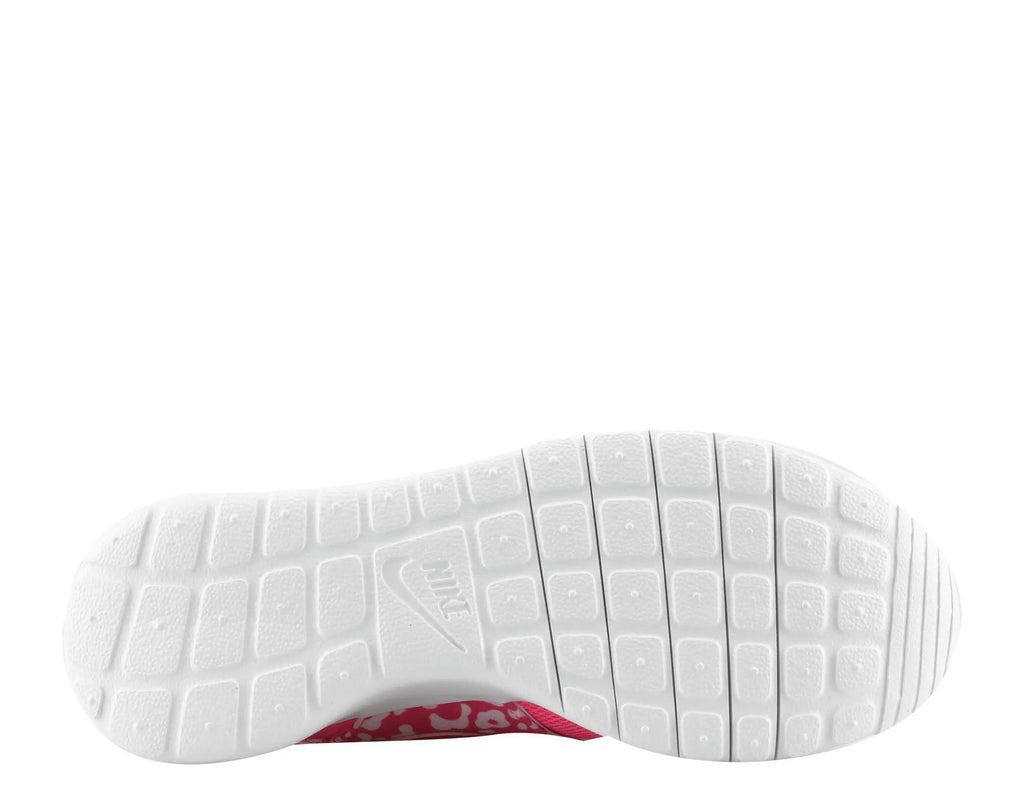 Nike Roshe One Print Big Girls Running Shoes Pink Power/Polarized Pink-Black