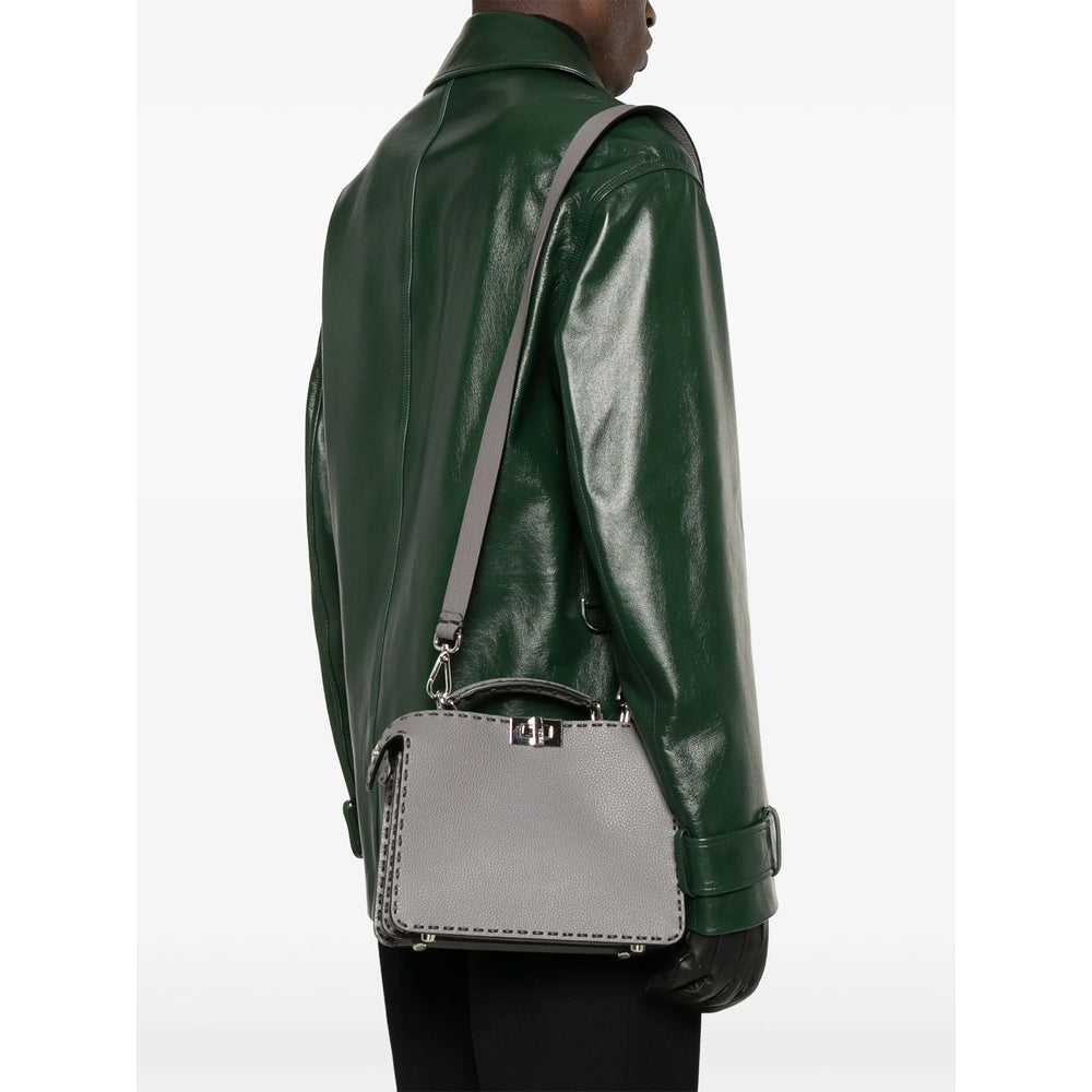 Grey Shoulder Bags Men
