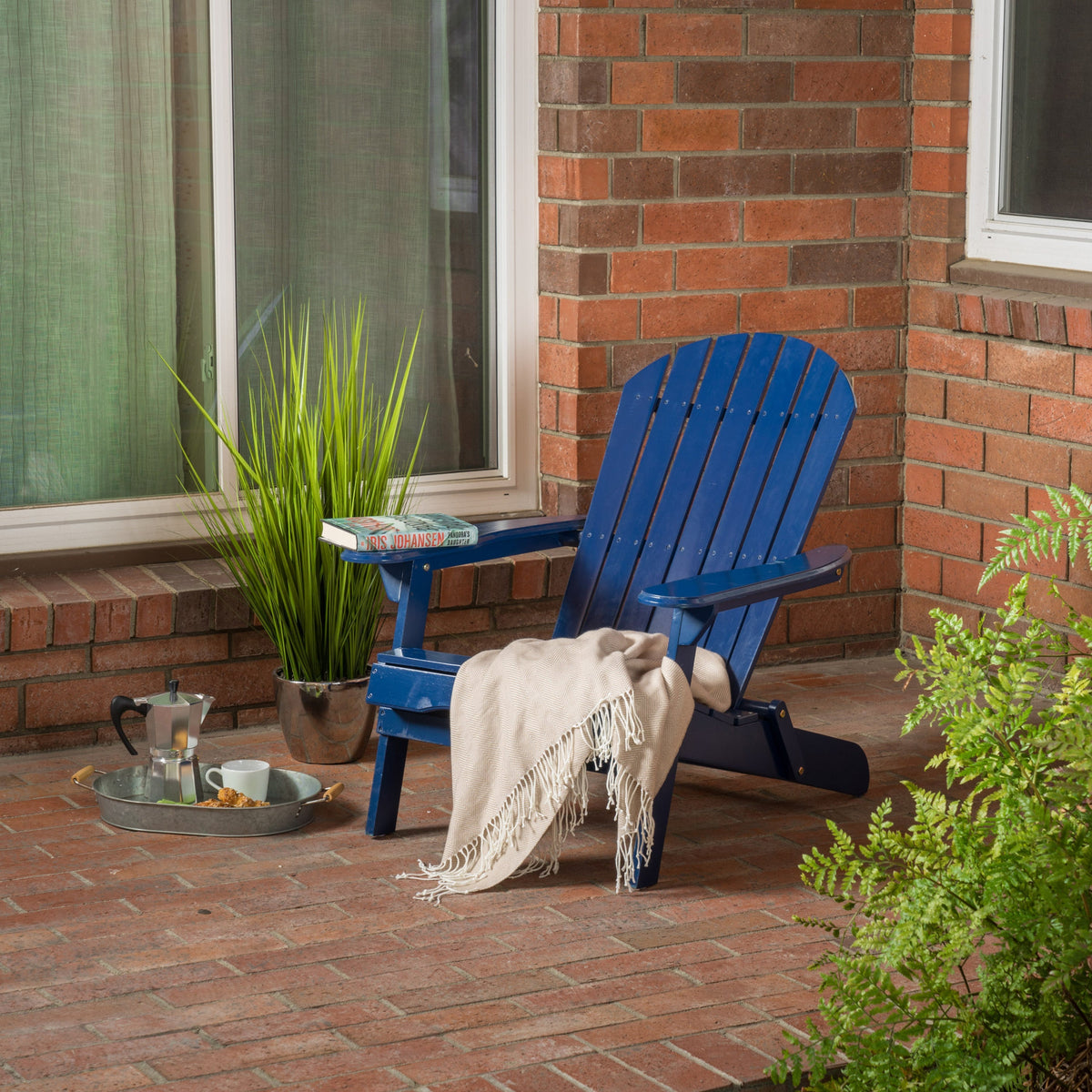 WONDERWALL 'Une Collection' Malibu Adirondack Chair with Foldable Frame - Acacia Wood